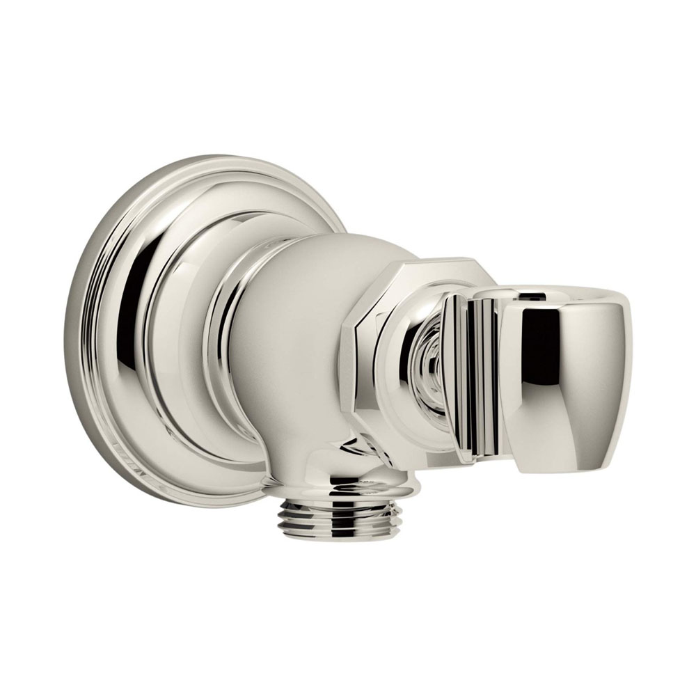 Artifacts Wall-Mount Handshower Holder and Supply Polished Nickel