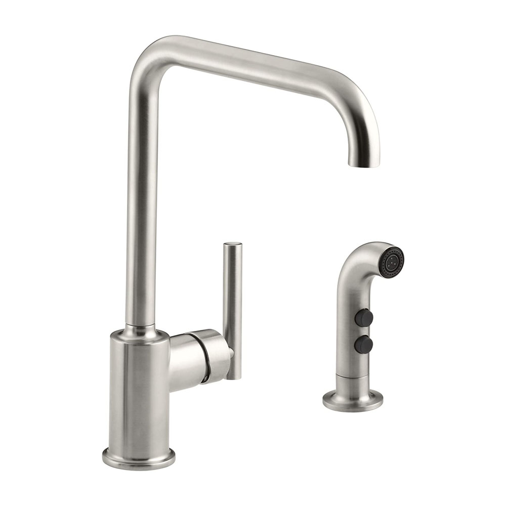 Kohler K-7508-VS Purist Single-hole Kitchen Faucet with 8