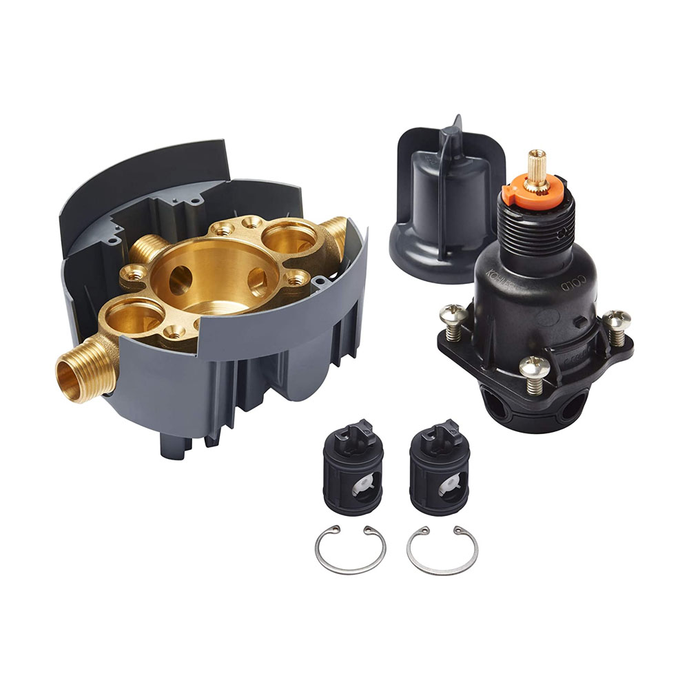 Kohler K-8304-KS-NA Rite-Temp Pressure-Balancing Valve Body and Cartridge Kit with Service Stops
