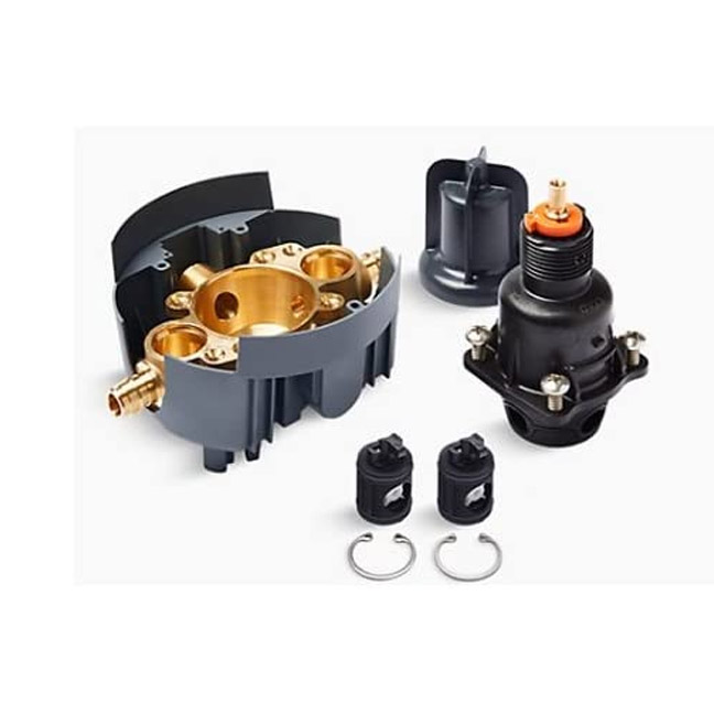 Kohler K-8304-US-NA Pressure-Balancing Valve Body and Cartridge kit with Service Stops and PEX Expansion Connections
