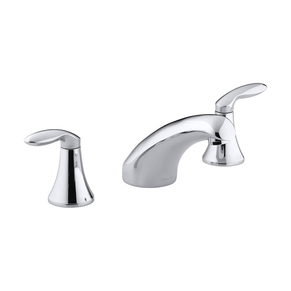 Kohler Coralais® K-T15294-4-CP Rim-mount bath faucet trim with 5-1/2