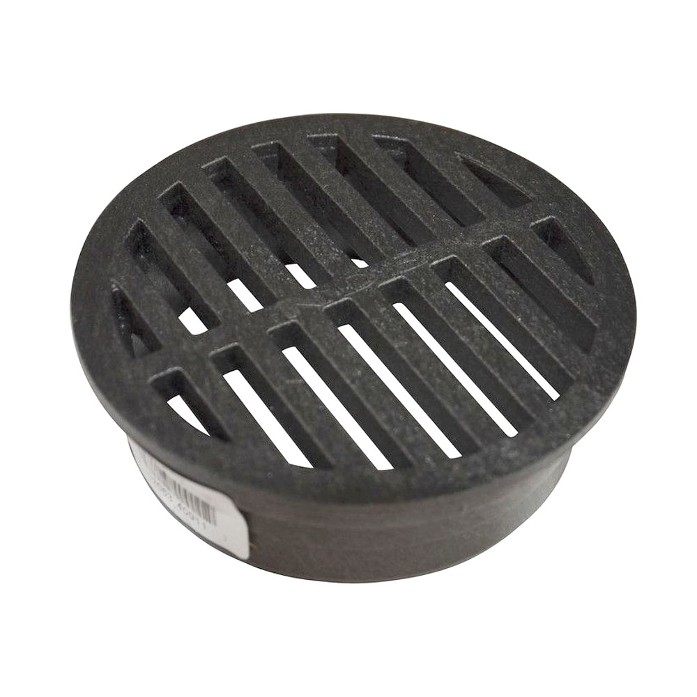 4 BLACK ROUND GRATE
