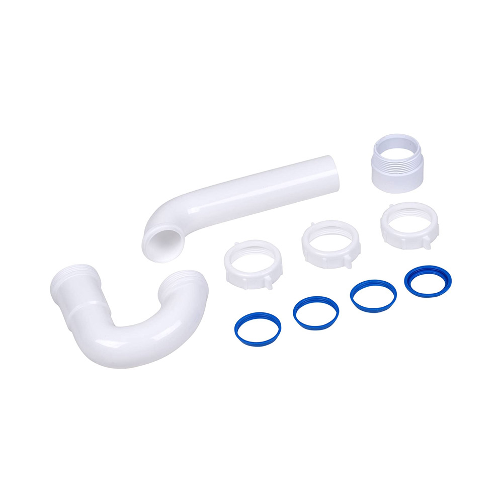 Oatey P9703WBG Dearborn Brass P-Trap with Threaded PVC Adapter and Reversible J-Bend and True Blue Washer
