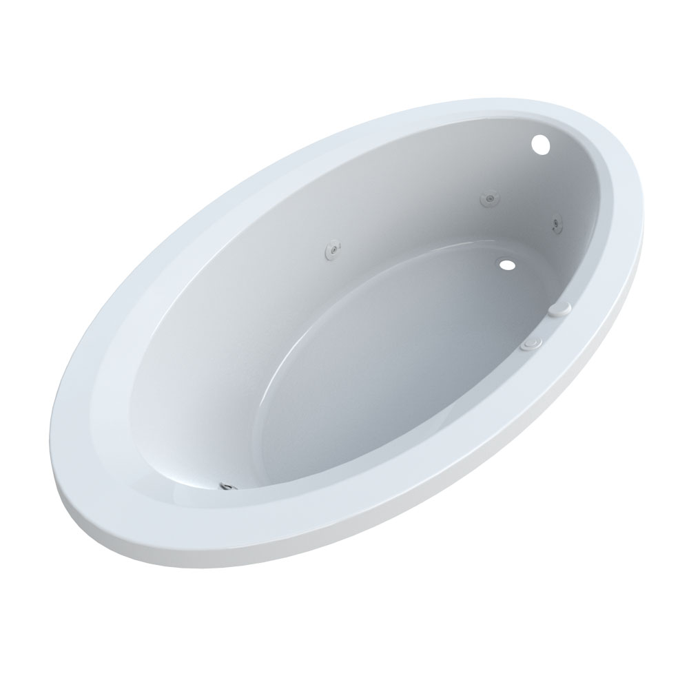 PLUMBER FRIENDLY 70X40 Oval W/P WHITE PF17360180