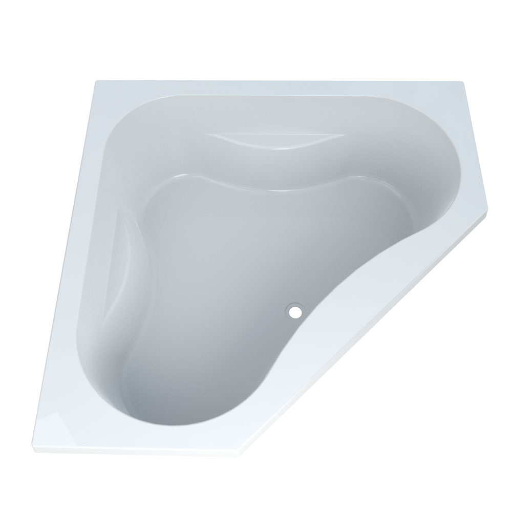 PF 60X60 CORNER SOAKER WHITE