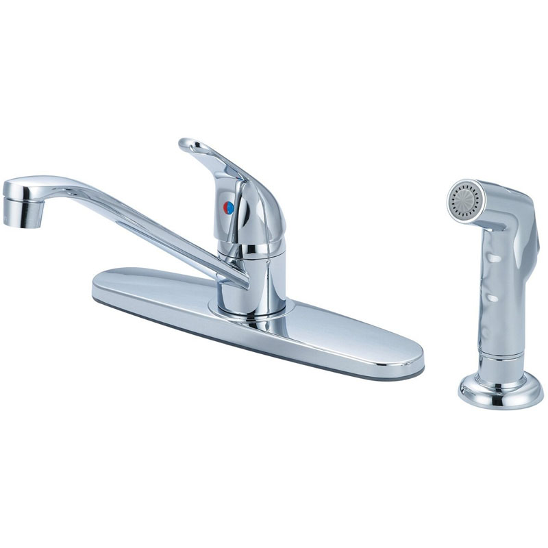 PLUMBER FRIENDLY Kitchen Faucet w/ Side Spray CHROME