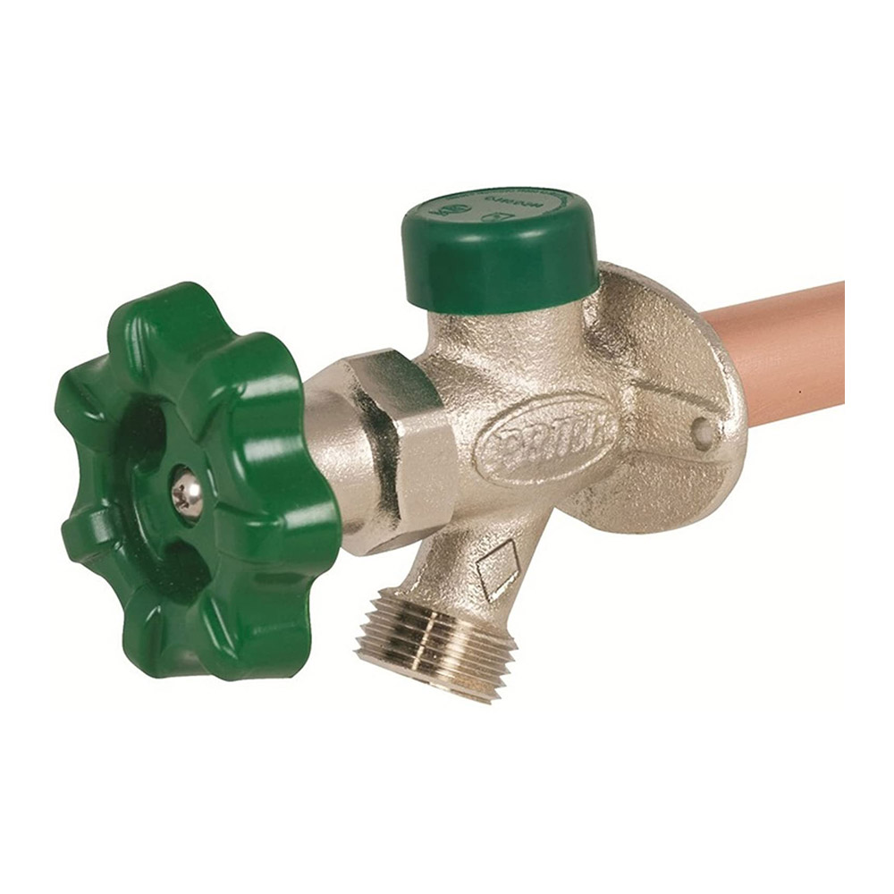 Prier P-164X10 10-Inch Quarter Turn Anti-Siphon Wall Hydrant with Soft Grip Handle and 1/2-Inch Crimp Pex