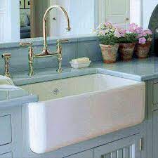 Rohl RC3618WH Shaws Original Fireclay Kitchen Sink White