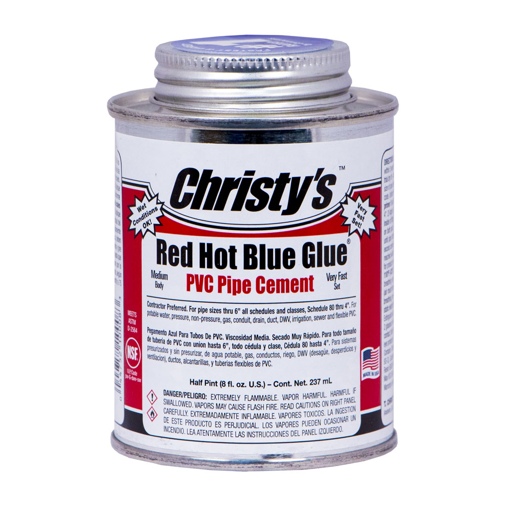 8OZ 1/2 PINT RED HOT BLUE GLUE