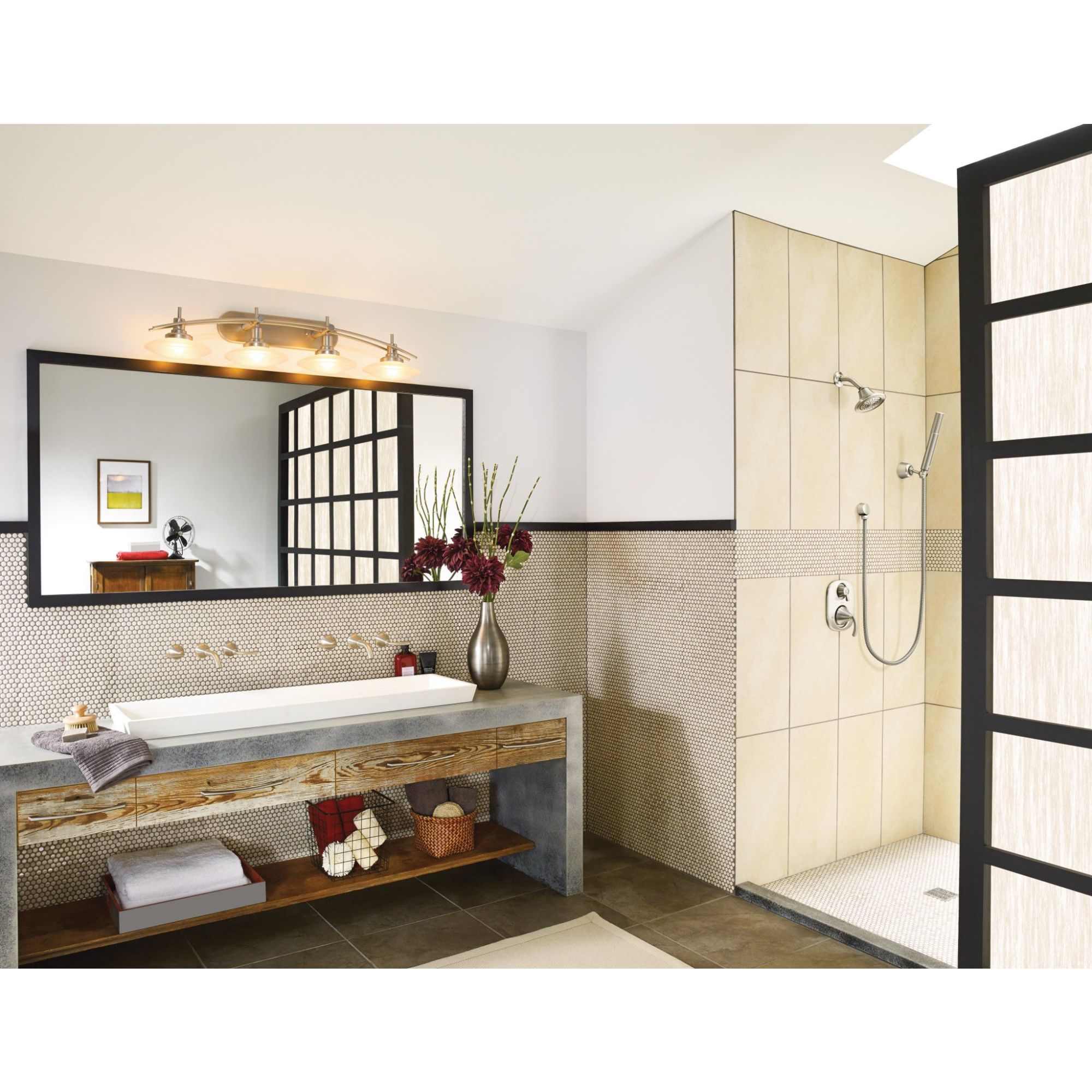 Standard Plumbing Supply - Product: Moen Fina Brushed nickel  eco-performance handshower