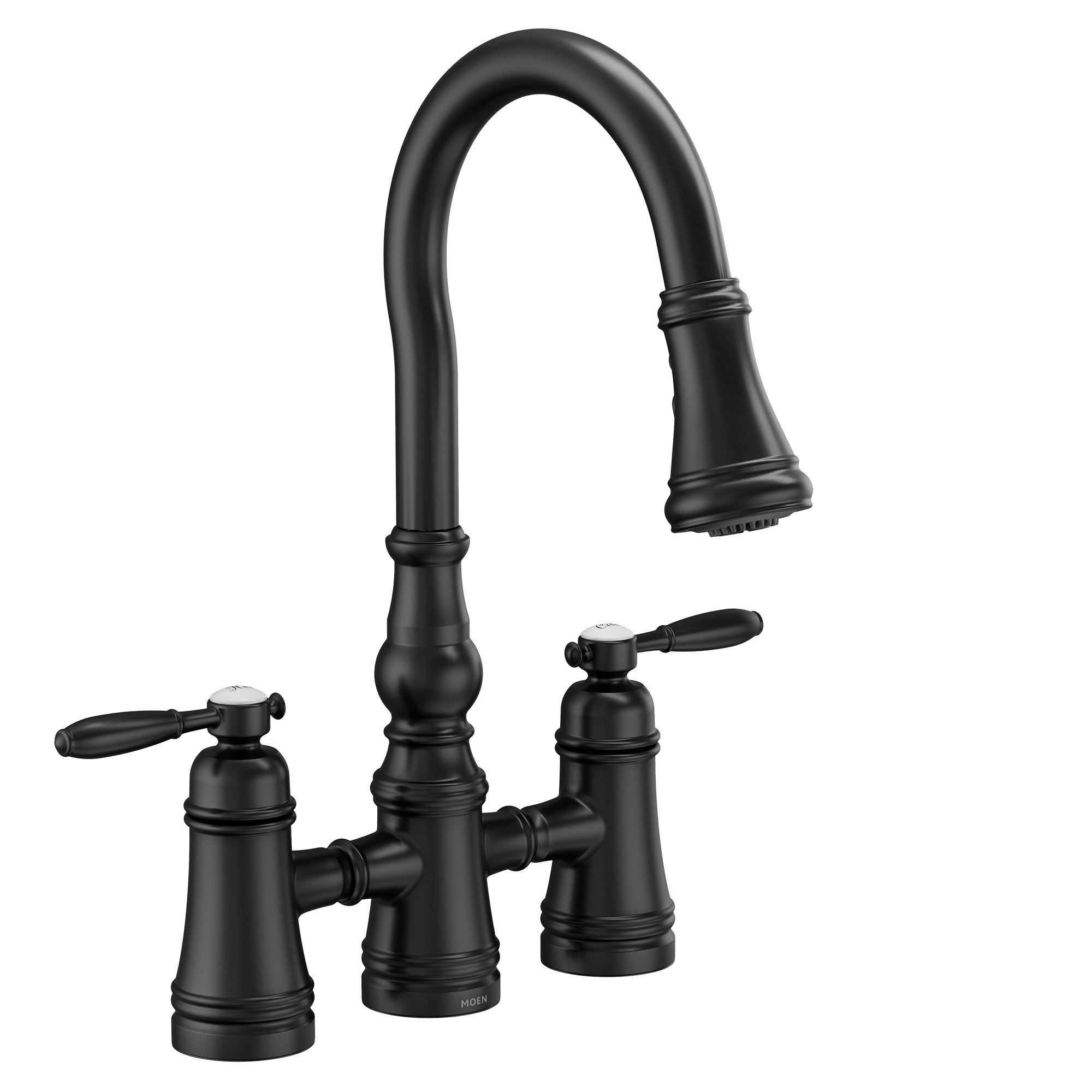 Standard Plumbing Supply - Product: Moen Weymouth Matte black two