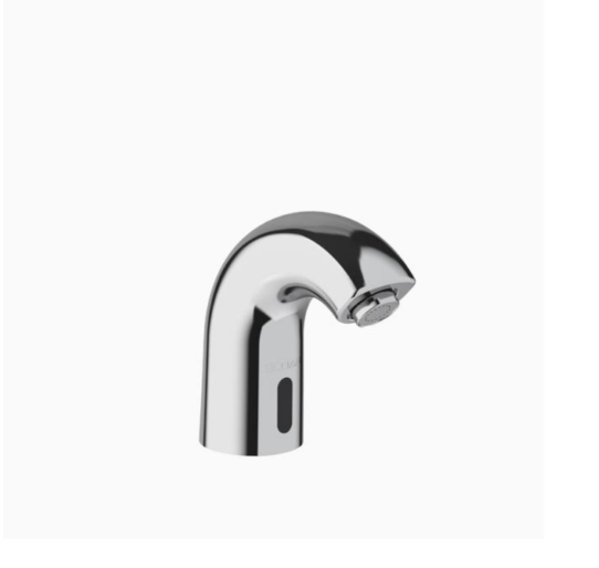 Sloan SF-2150 Sensor Activated Touch-Free Faucet, Commercial Grade with Mounting Hardware - 0.5GPM Battery-Powered Deck-Mounted Low Body, Polished Chrome Finish, 3362102