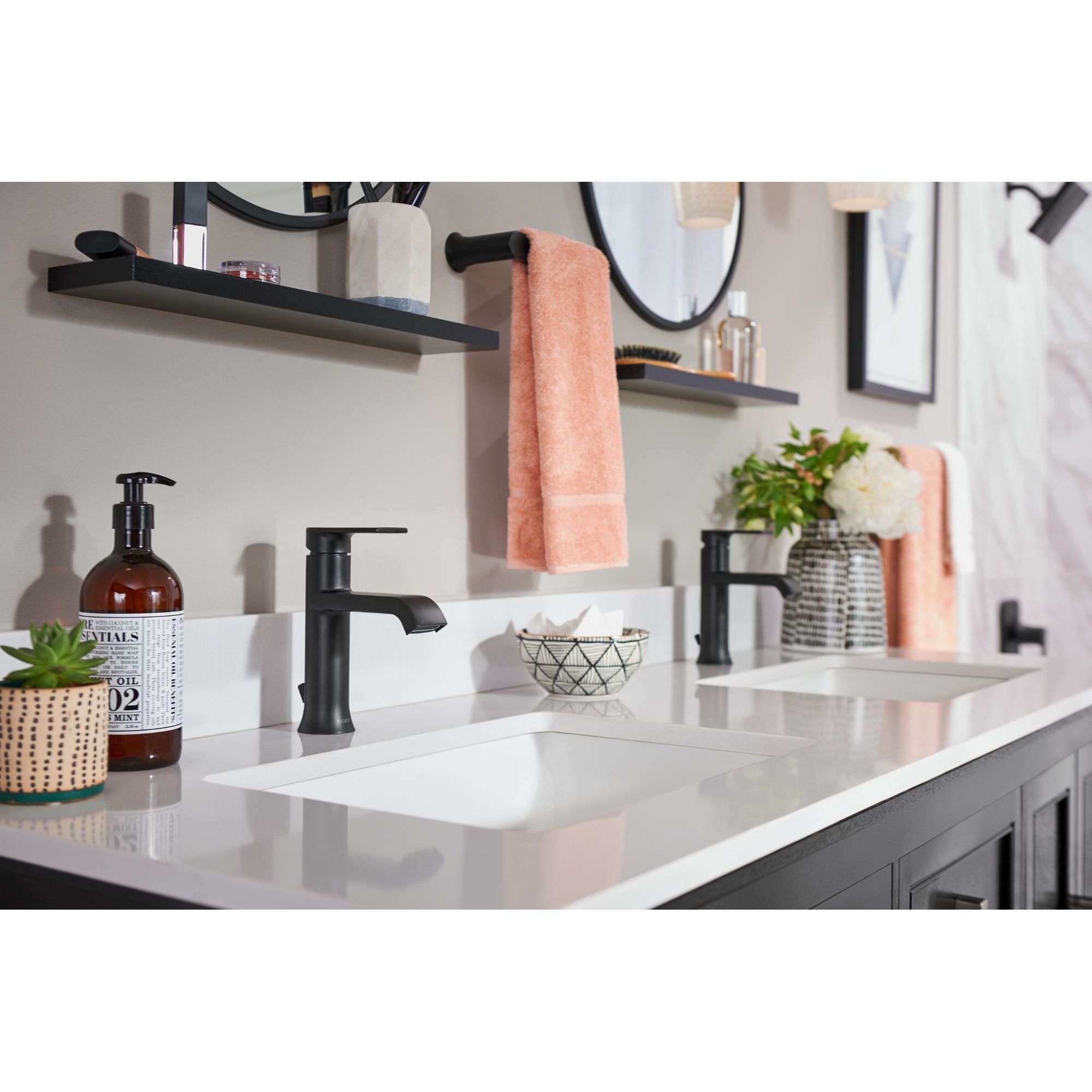 Standard Plumbing Supply - Product: Moen Genta LX Matte black Posi