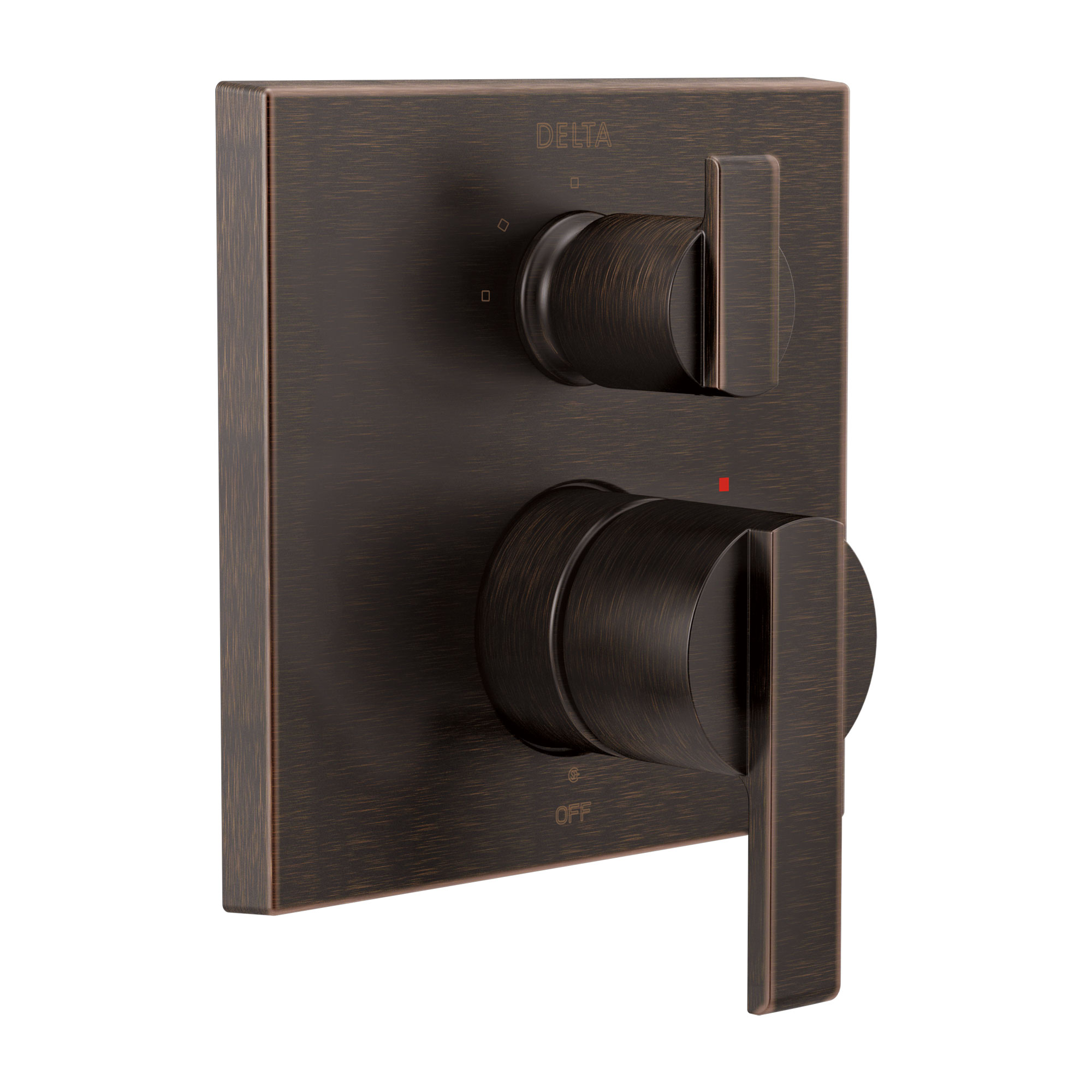 Angular Modern Monitor® 14 Series Valve Trim with 3-Setting Integrated Diverter