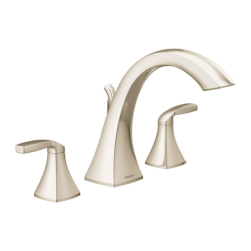 Moen Voss Polished nickel two-handle roman tub faucet