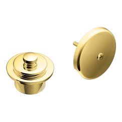 Moen T90331P Polished brass tub/shower drain covers