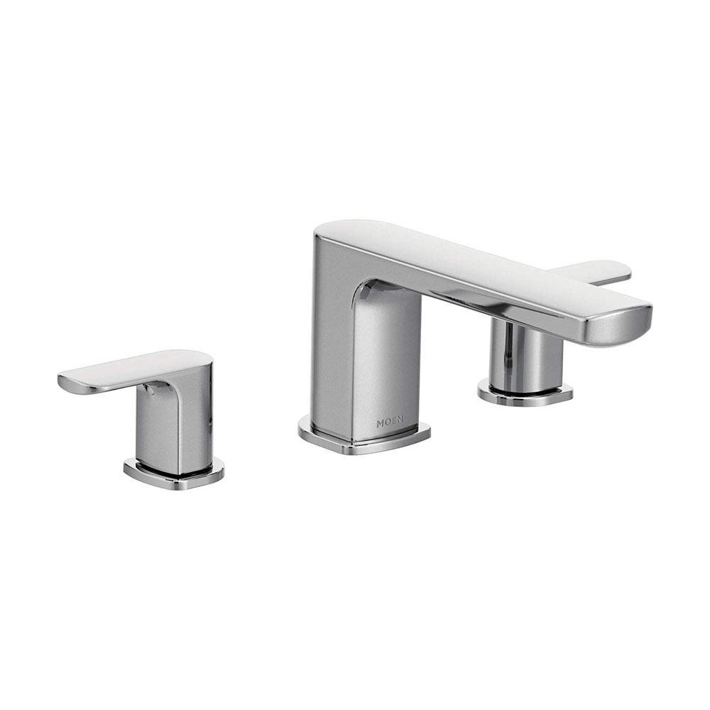 Moen Rizon Chrome two-handle roman tub faucet