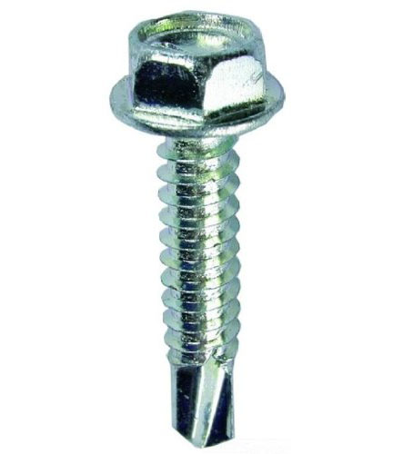 L.H. Dottie TEKHW1034 Self Drilling Screw, Hex Washer Head, 10 by 3/4-Inch Length, 5/16-Inch Hex, Zinc Plated