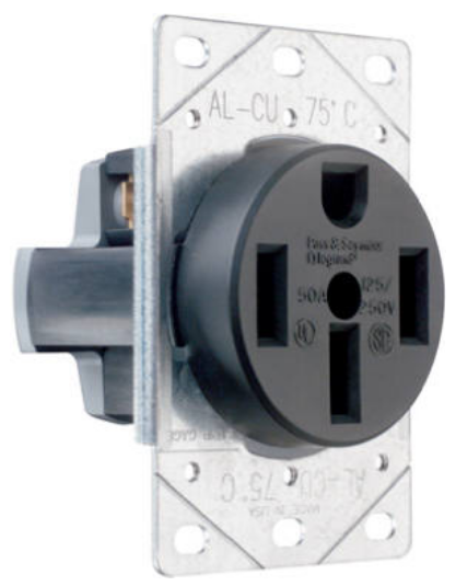 Pass & Seymour - Legrand Flush Outlet 50A 125/250V 4W