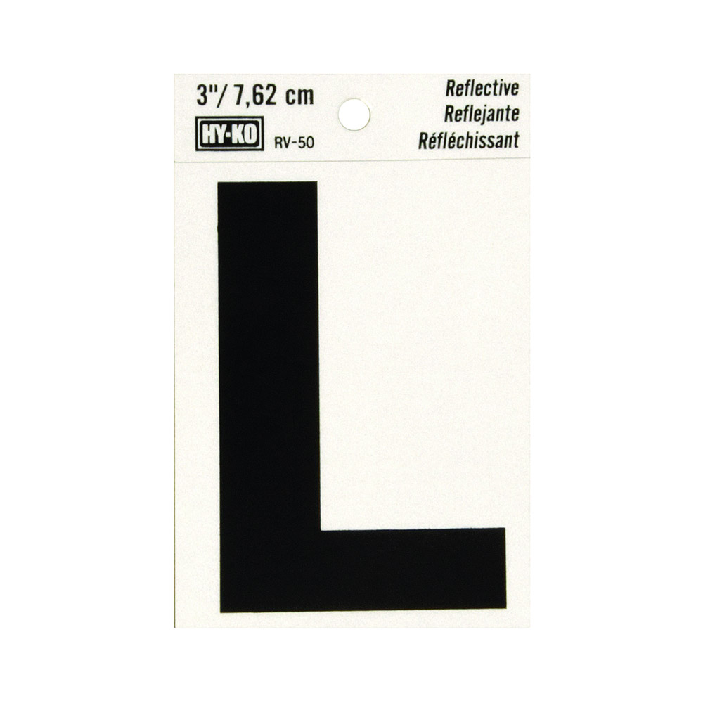 Standard Plumbing Supply - Product: 3-Inch Black Reflective Vinyl Adhesive  Letter C