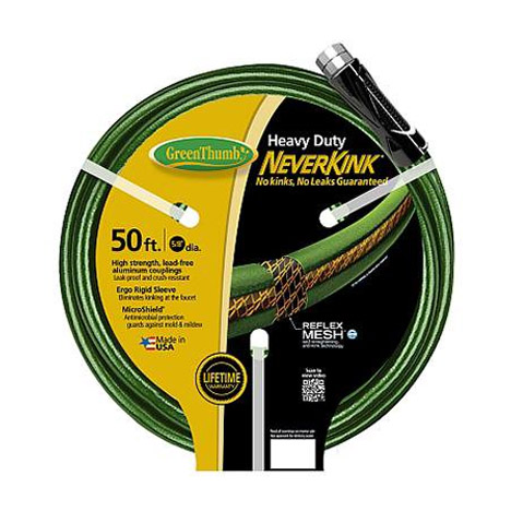 Green Thumb NeverKink Garden Hose, Heavy-Duty, 5/8-In. x 50-Ft.
