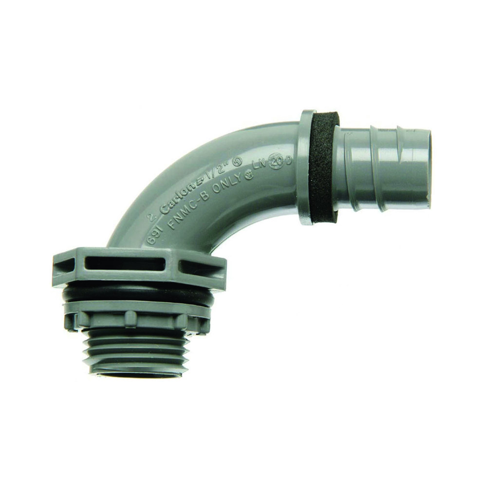 1/2-Inch Non-Metallic 90 Degree Liquid Tight Connector