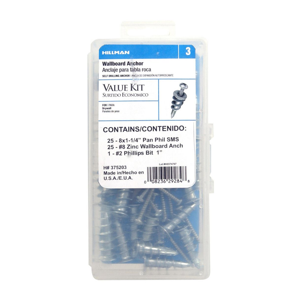 51-Piece Zinc EZ Anchors Kit