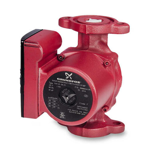 Grundfos UPS1558FC 1/25 HP 3-Speed Stainless Steel Hydronic Pump Cast Iron