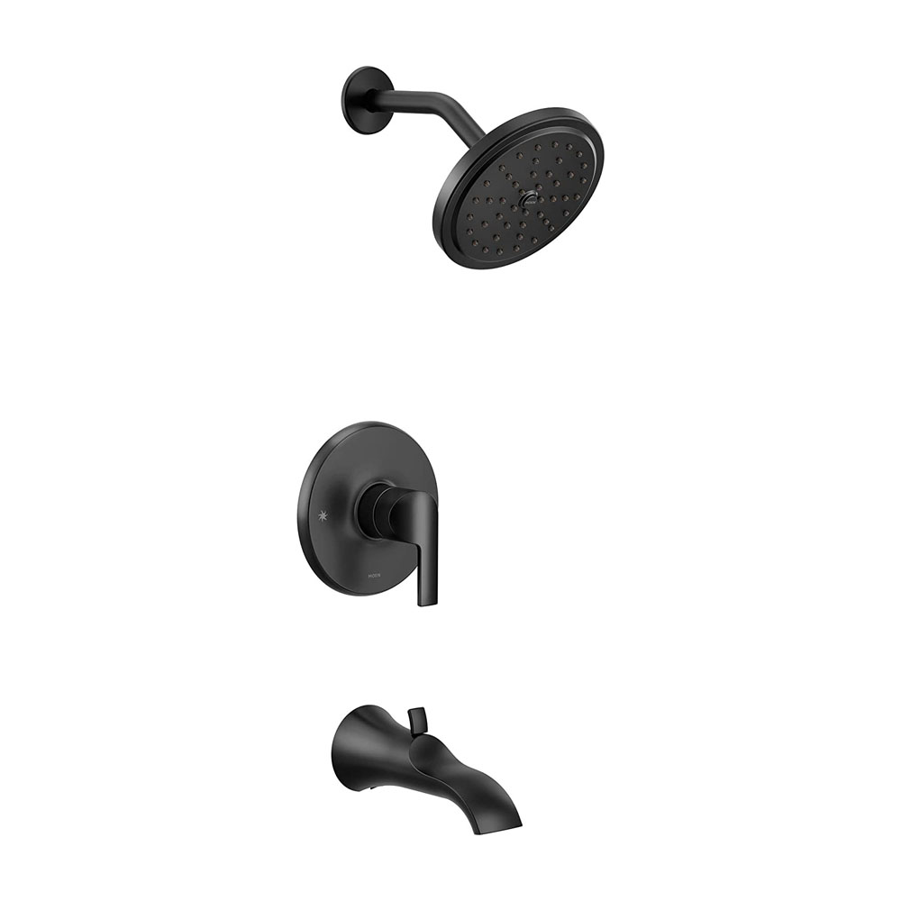 Moen Doux Matte Black M-CORE 3-Series Tub/Shower
