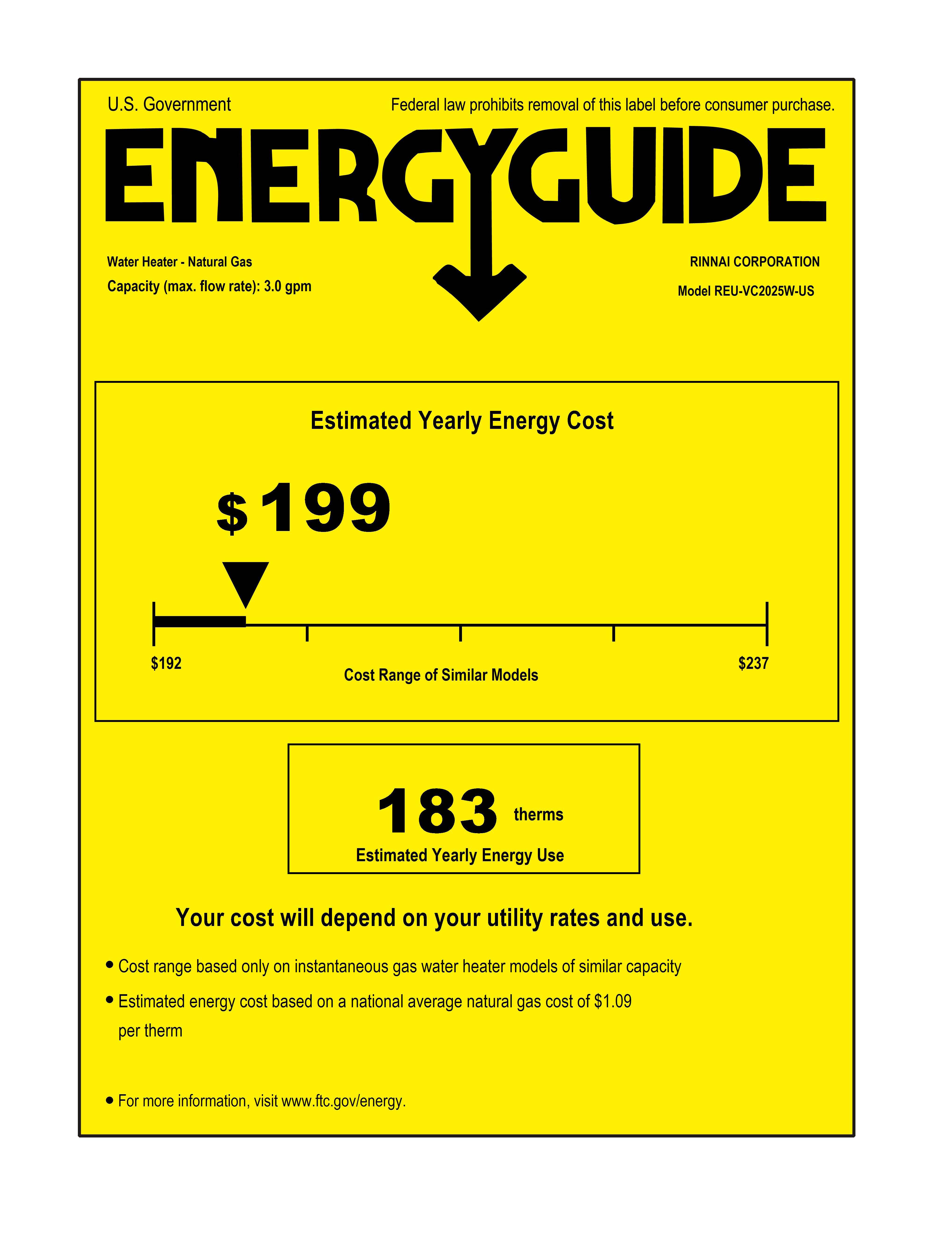 Standard Plumbing Supply - Product: Rinnai V65EP 5.3 GPM Outdoor Low NOx  Tankless Propane Water Heater