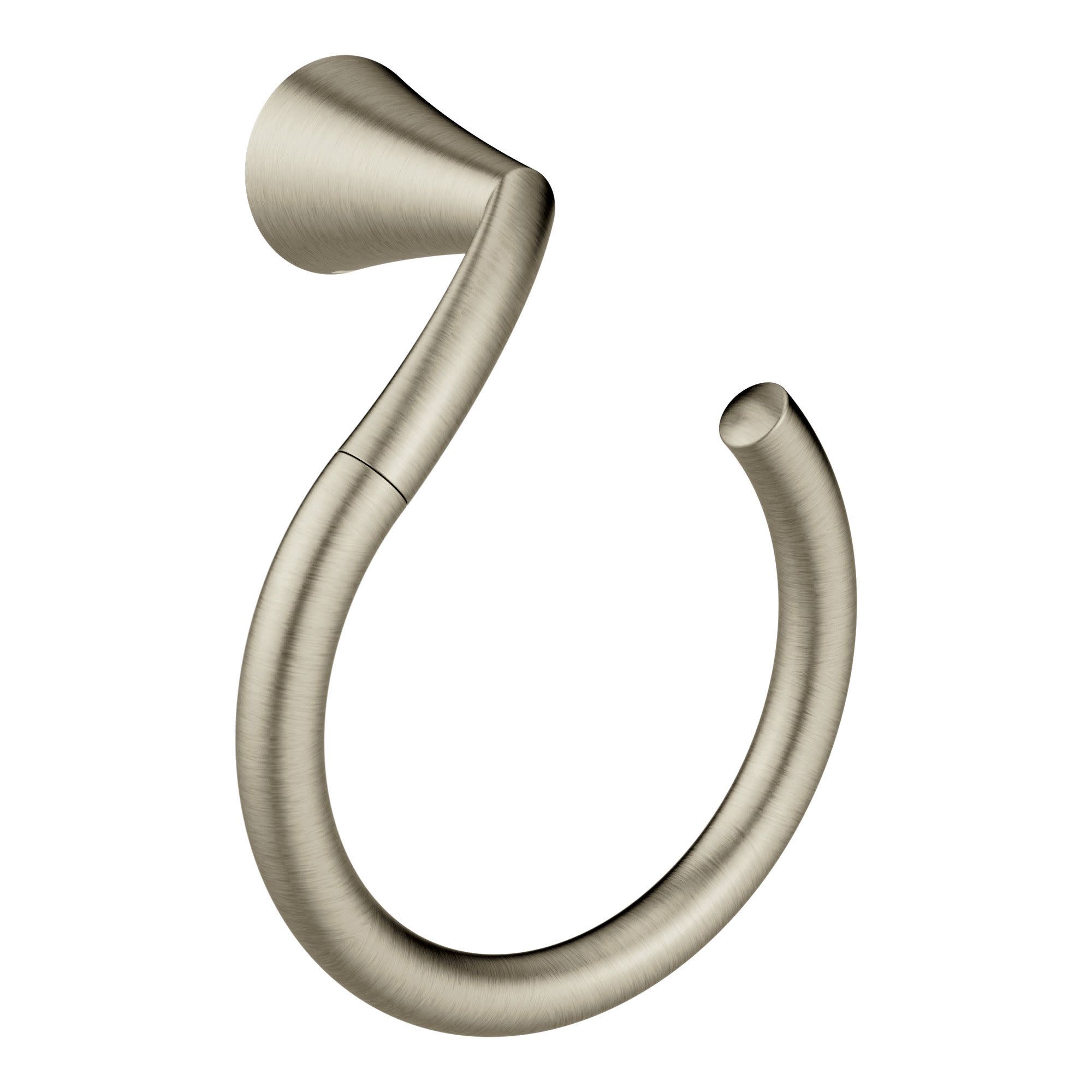 Moen Glyde Brushed Nickel Towel Ring