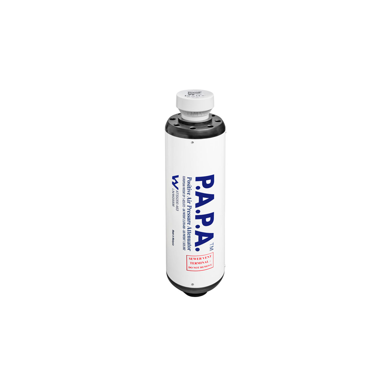 Standard Plumbing Supply - Product: Postive Air Pressure Attenator (PAPA  Vent)