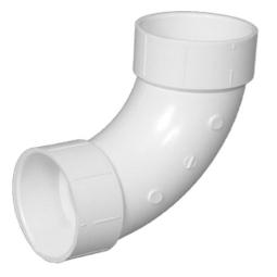 4 PVC SEWER 90 LONG SWEEP