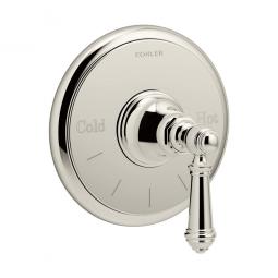 Kohler K-T72769-4 Artifacts Thermostatic Valve Trim with Lever Handle, Satin Nickel Finish