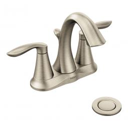 Moen Eva Brushed Nickel Two-Handle Bathroom Faucet